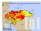 Mapa Oficial 2012 :: Tasas de Homicidio por 100,000 Habitantes Según Municipios - Observatorio de la Violencia